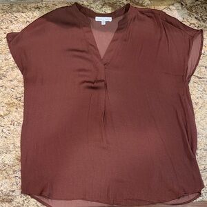 Maison d’Amelie Elegant Brown Women's Blouse